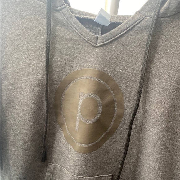Gray Hoodie with Stylish Logo pure Barre - Picture 3 of 5